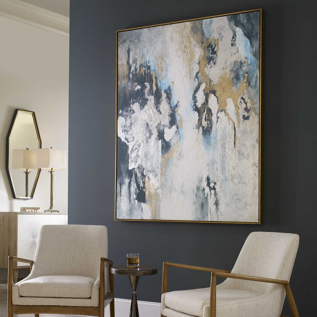 Stormy Seas Hand Painted Canvas - Bombay Mercantile