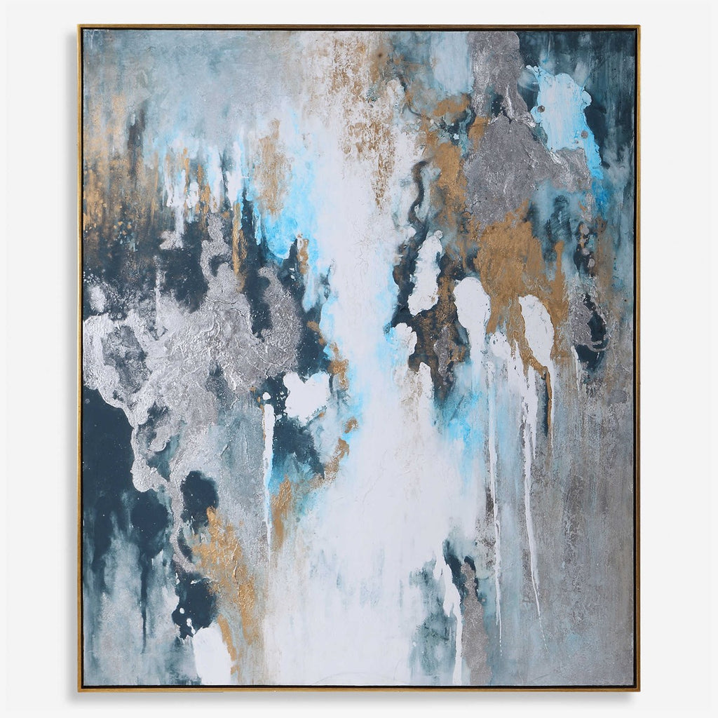 Stormy Seas Hand Painted Canvas - Bombay Mercantile