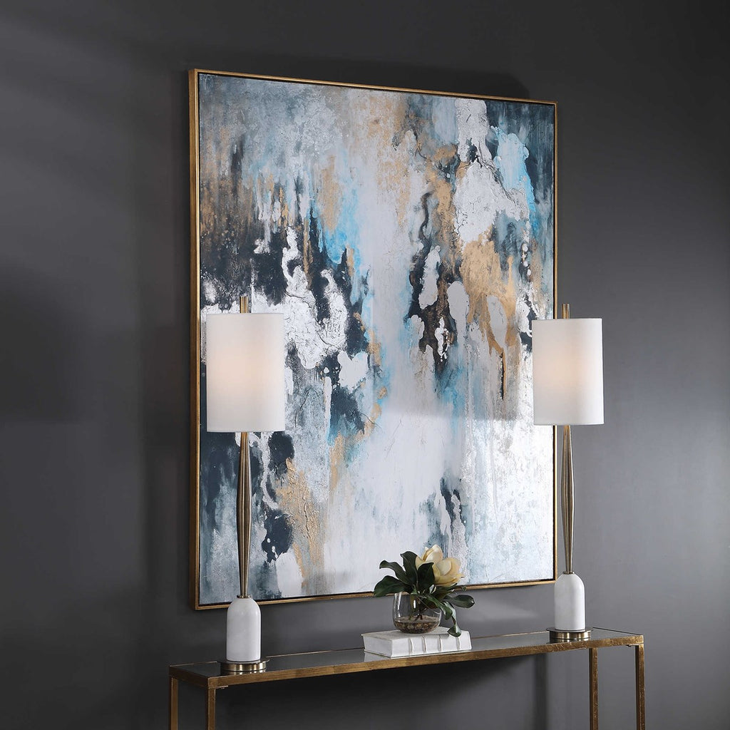Stormy Seas Hand Painted Canvas - Bombay Mercantile