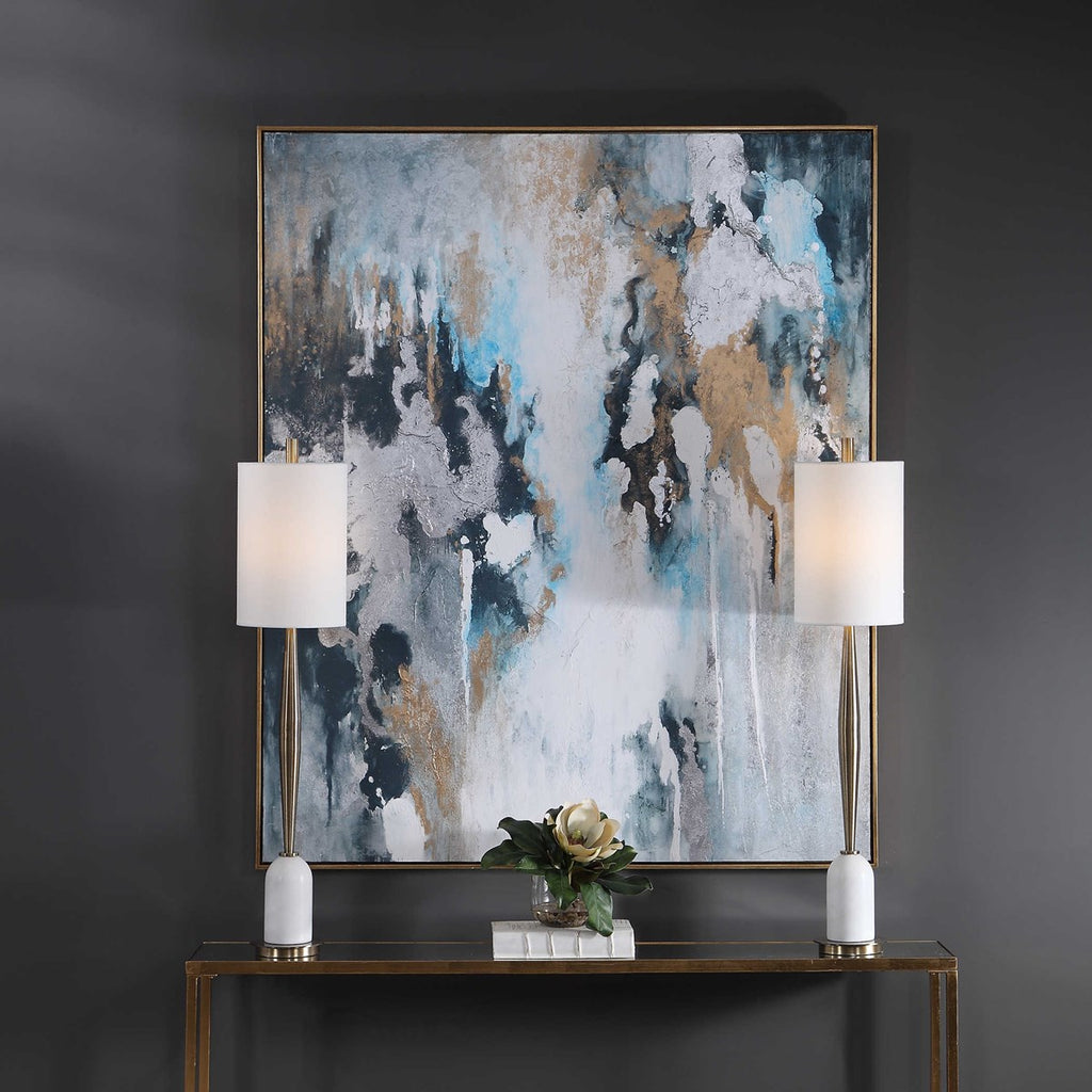 Stormy Seas Hand Painted Canvas - Bombay Mercantile