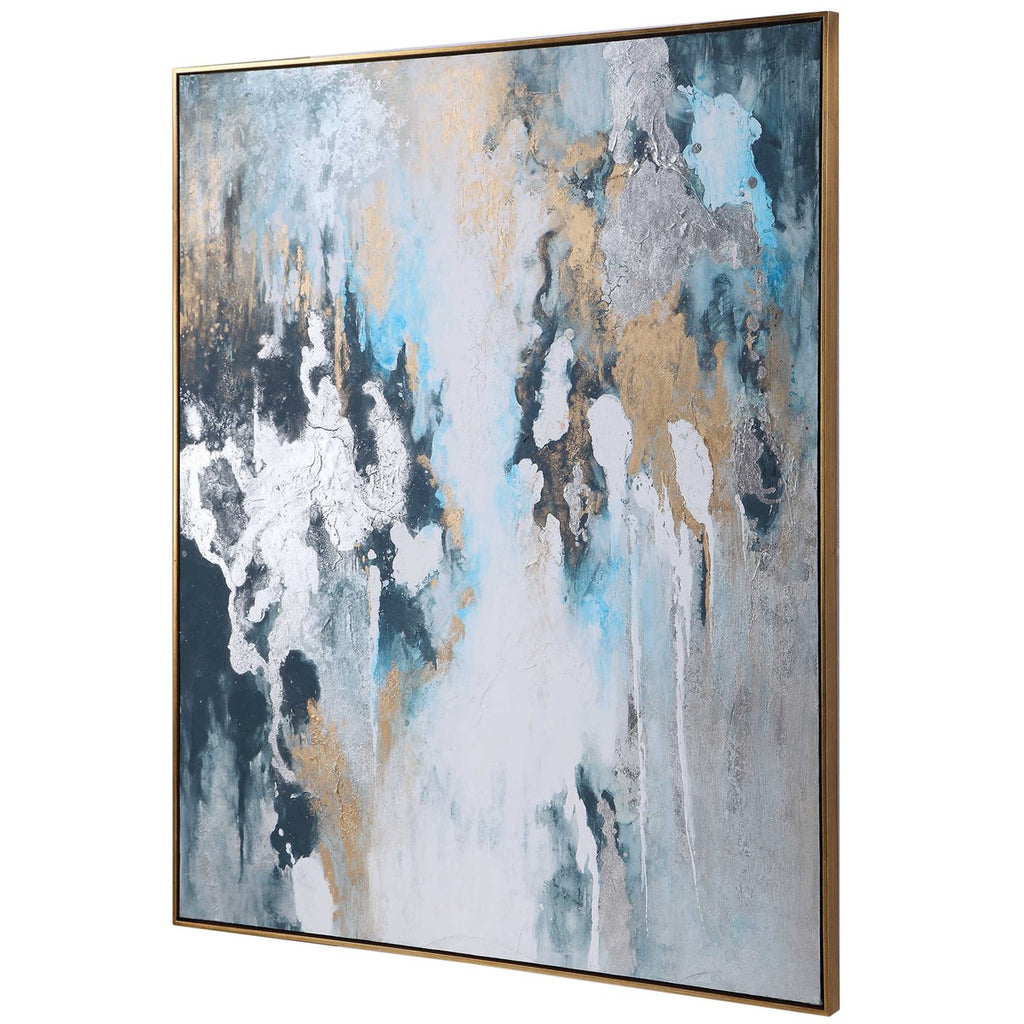 Stormy Seas Hand Painted Canvas - Bombay Mercantile