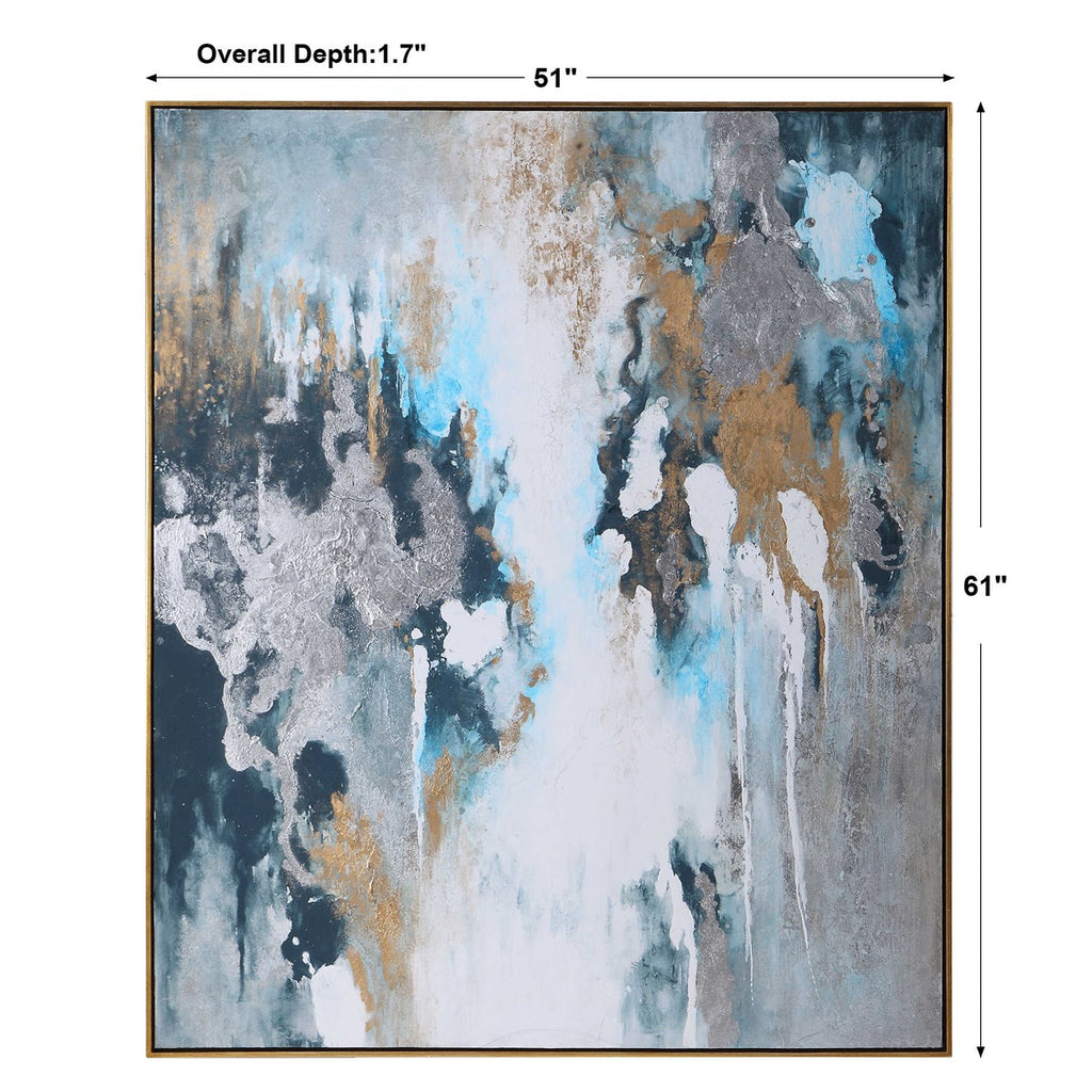 Stormy Seas Hand Painted Canvas - Bombay Mercantile