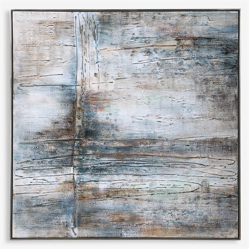 Open Seas Hand Painted Canvas - Bombay Mercantile