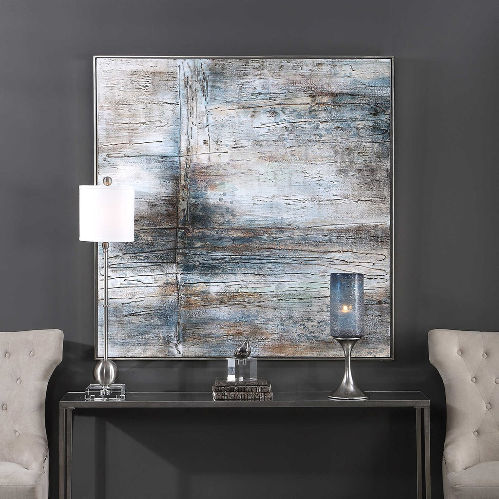 Open Seas Hand Painted Canvas - Bombay Mercantile