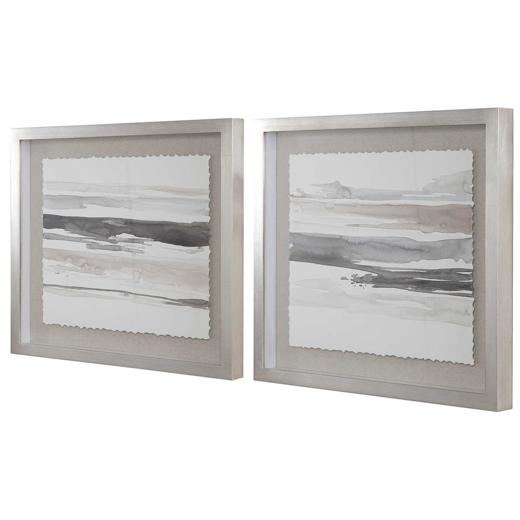 Neutral Landscape Framed Prints, Set of 2 - Bombay Mercantile