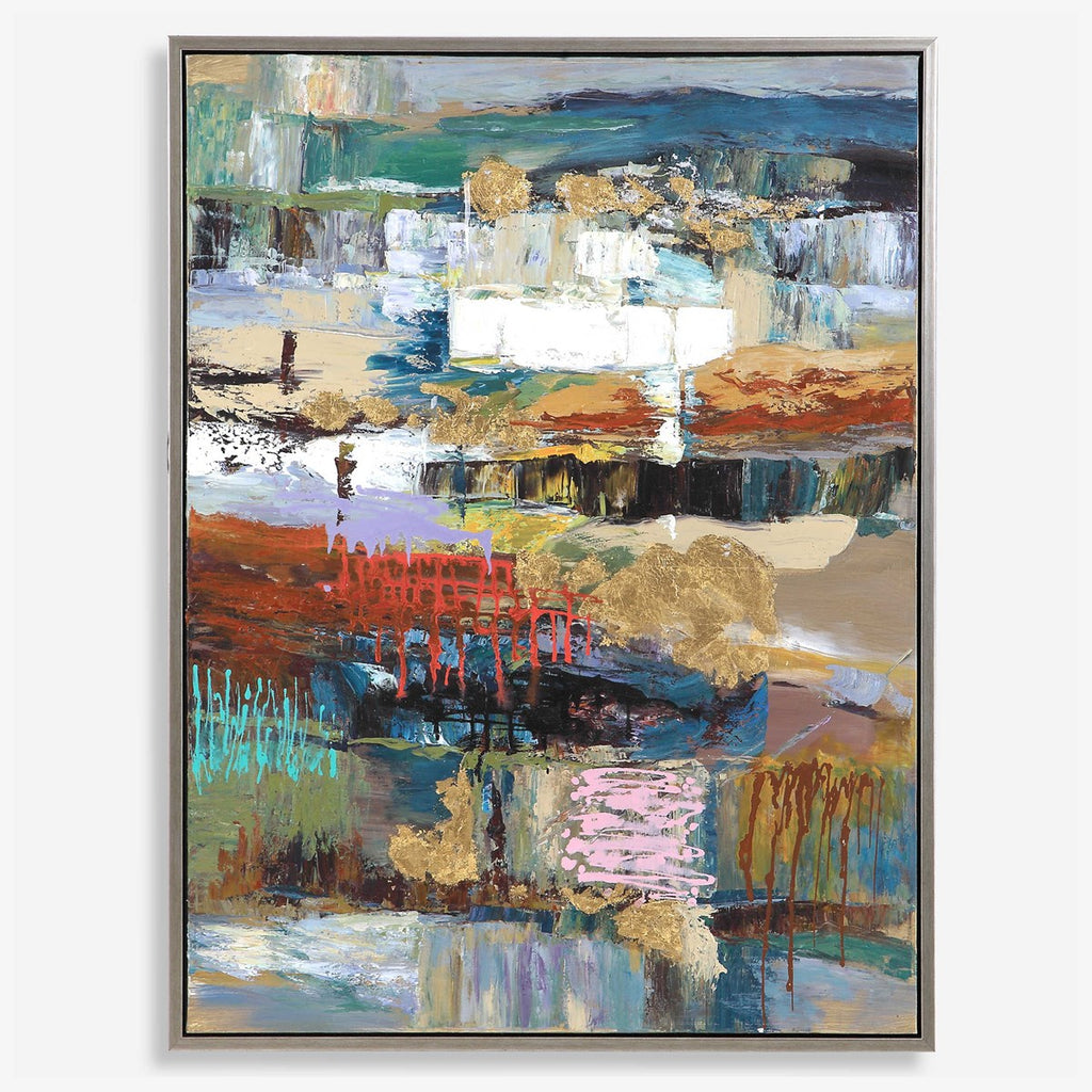 Fiesta Hand Painted Canvas - Bombay Mercantile