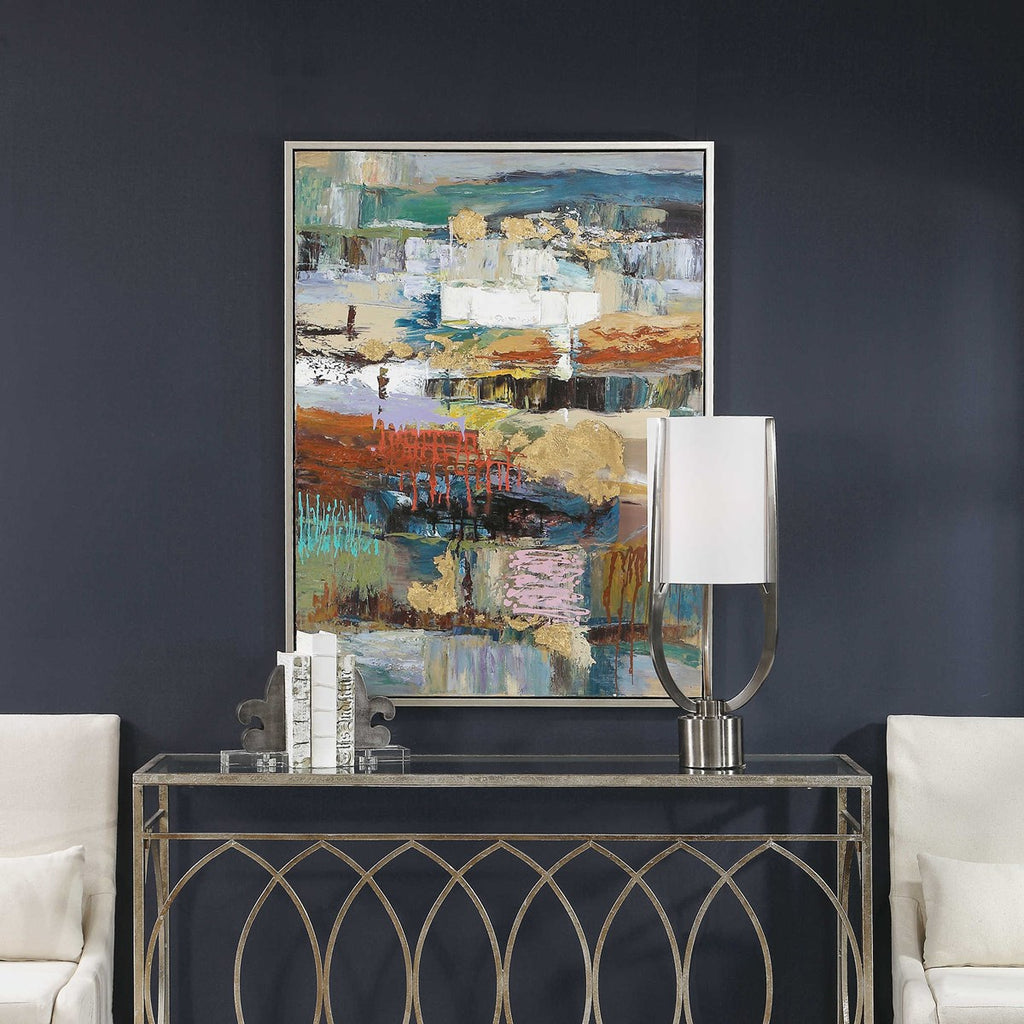 Fiesta Hand Painted Canvas - Bombay Mercantile