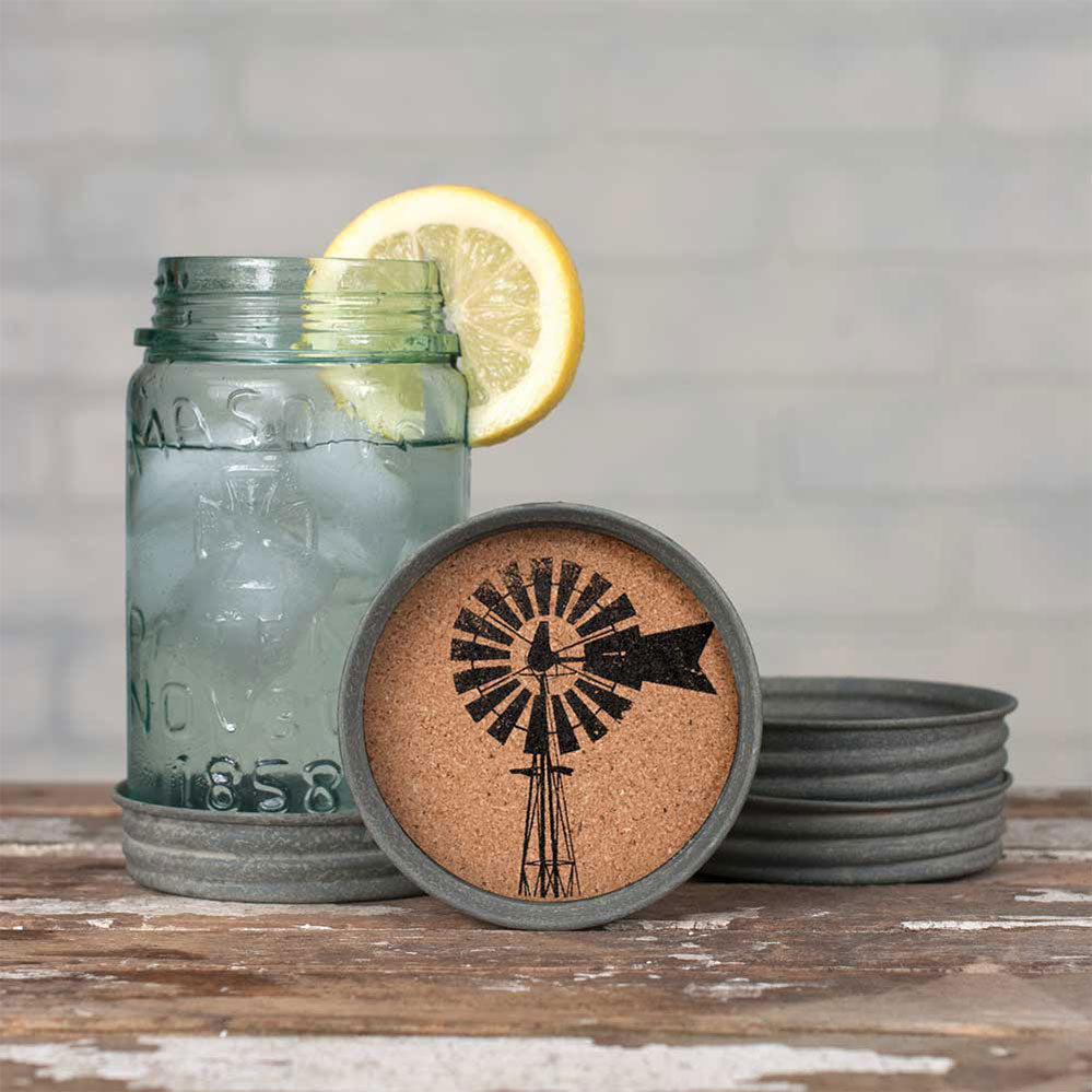 Windmill Coaster - Box of 4 - Bombay Mercantile
