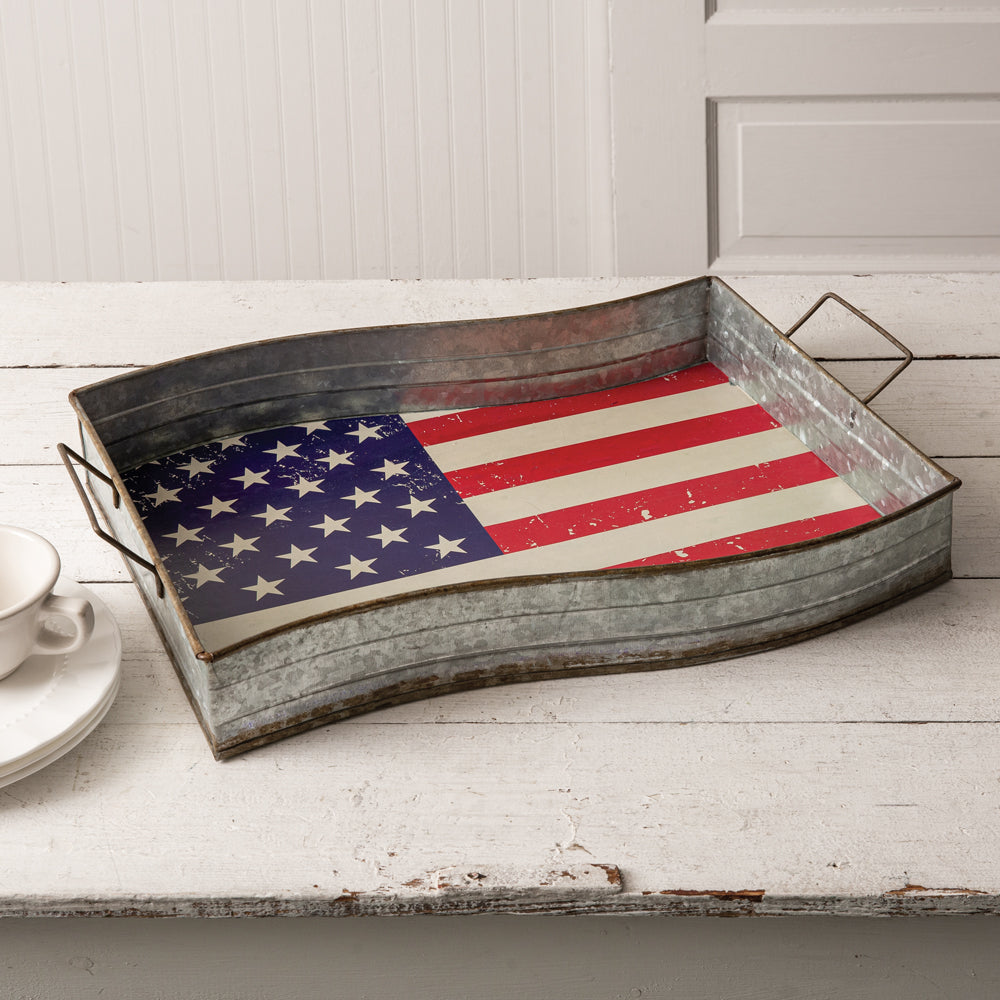 American Flag Serving Tray - Bombay Mercantile