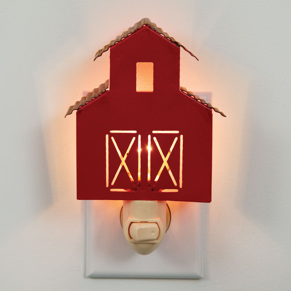 Red Barn Night Light - Box of 4 - Bombay Mercantile