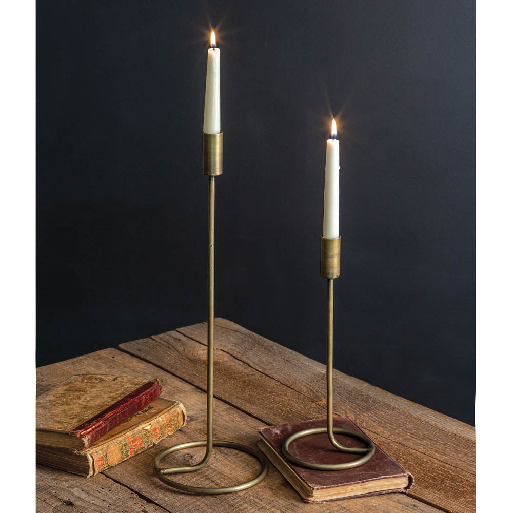 Set of Two Taper Candle Holders - Bombay Mercantile