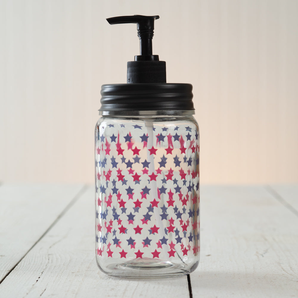 Patriotic Stars Soap Dispenser - Bombay Mercantile