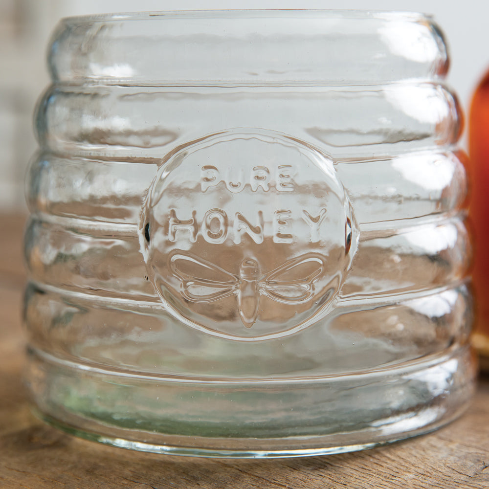 Honey Hive Glass Canister - Bombay Mercantile