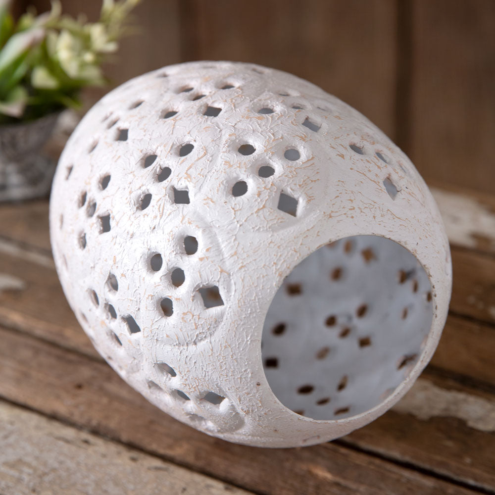 Perforated Tabletop Egg - Bombay Mercantile