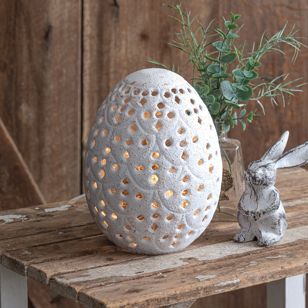 Perforated Tabletop Egg - Bombay Mercantile