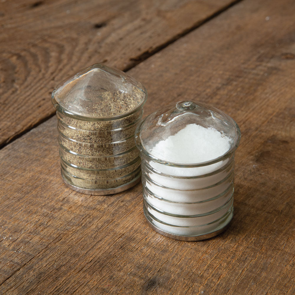 Set of Silo Salt & Pepper Shakers - Box of 2 - Bombay Mercantile
