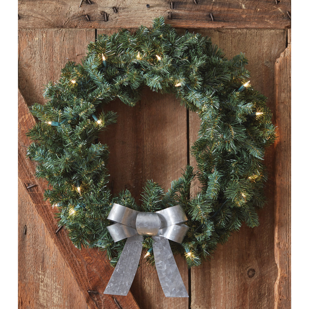 Set of Two Galvanized Metal Bows - Bombay Mercantile