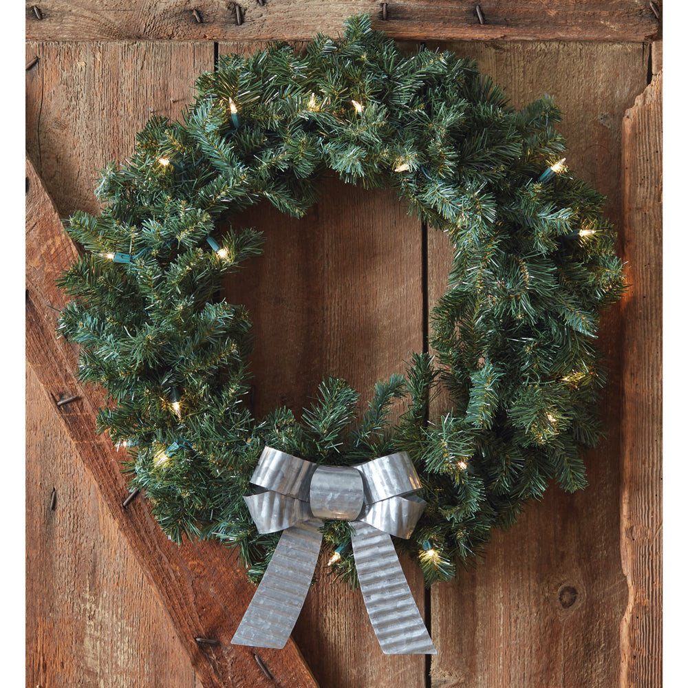 Set of Two Galvanized Metal Bows - Bombay Mercantile