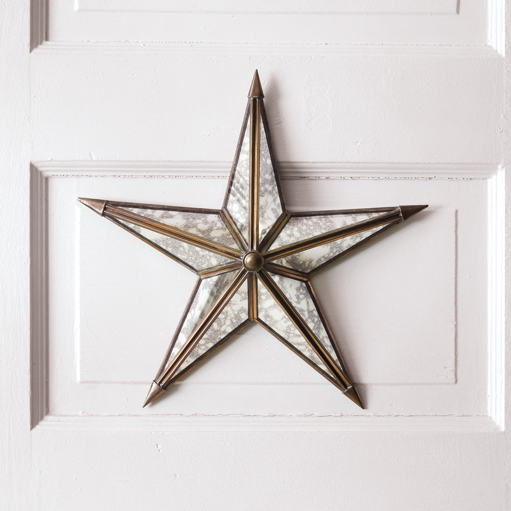 Retro Mercury Glass Star - Bombay Mercantile
