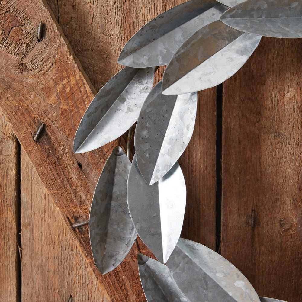 Farmhouse Metal Magnolia Wreath - Bombay Mercantile