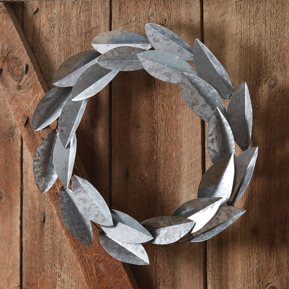 Farmhouse Metal Magnolia Wreath - Bombay Mercantile