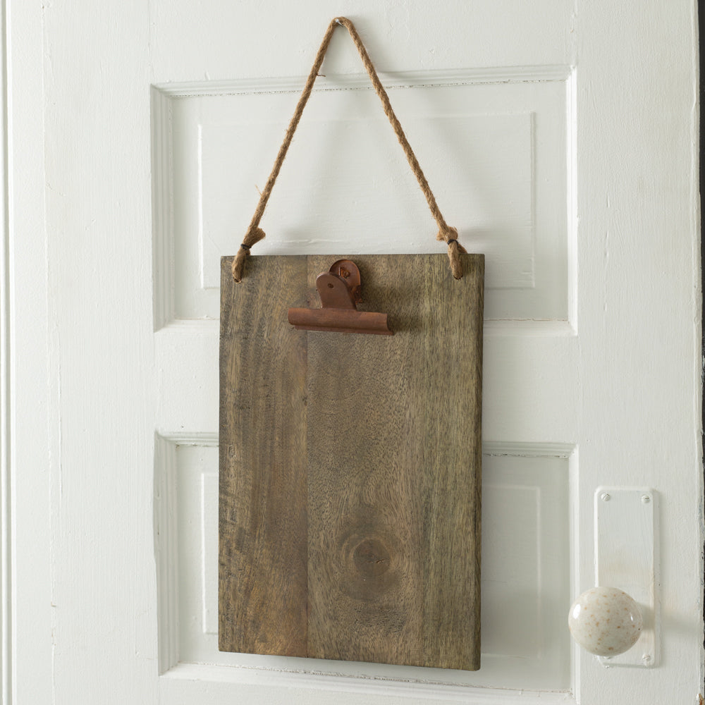 Wooden Hanging Clipboard - Bombay Mercantile