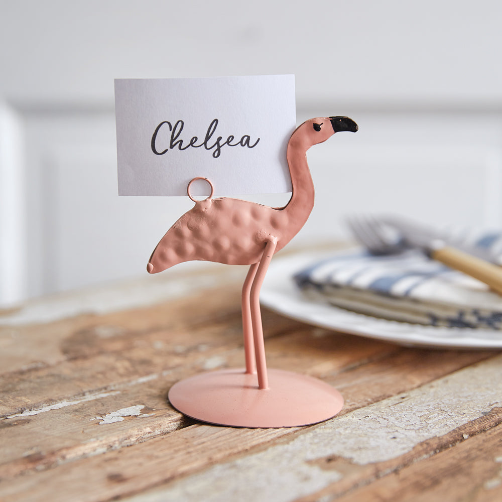 Flamingo Place Card Holder - Box of 4 - Bombay Mercantile