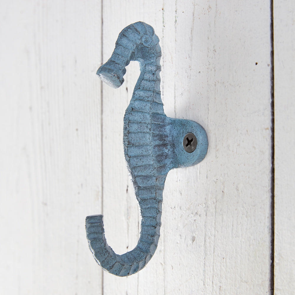 Cast Iron Seahorse Hook - Box of 2 - Bombay Mercantile
