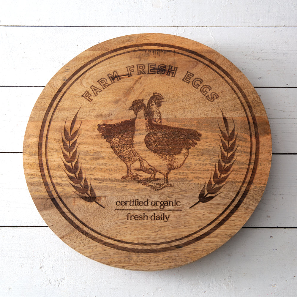 Farm Fresh Eggs Lazy Susan - Bombay Mercantile