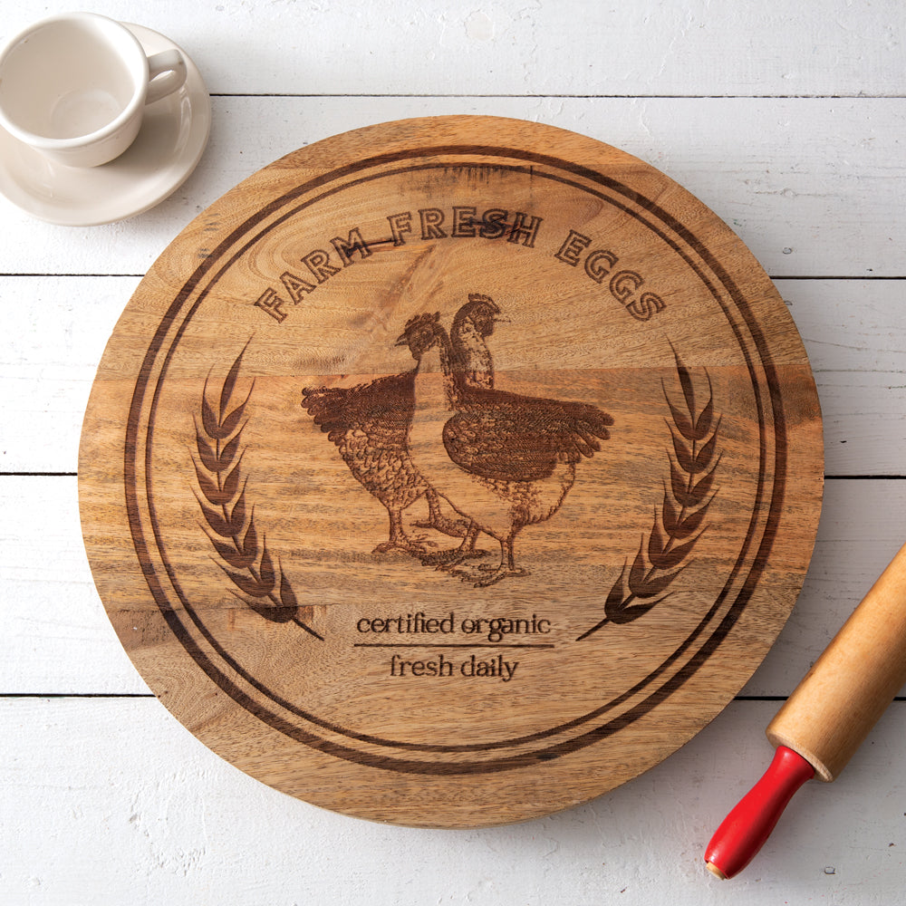 Farm Fresh Eggs Lazy Susan - Bombay Mercantile