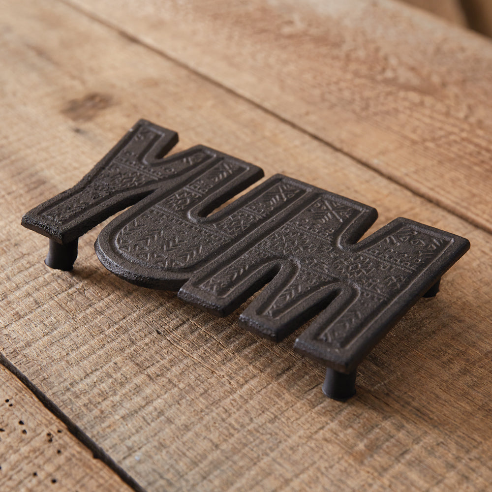 Yum Cast Iron Trivet - Bombay Mercantile