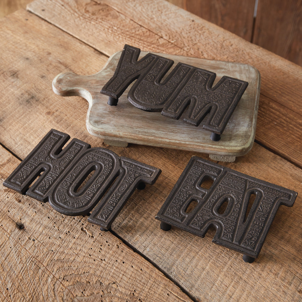 Yum Cast Iron Trivet - Bombay Mercantile