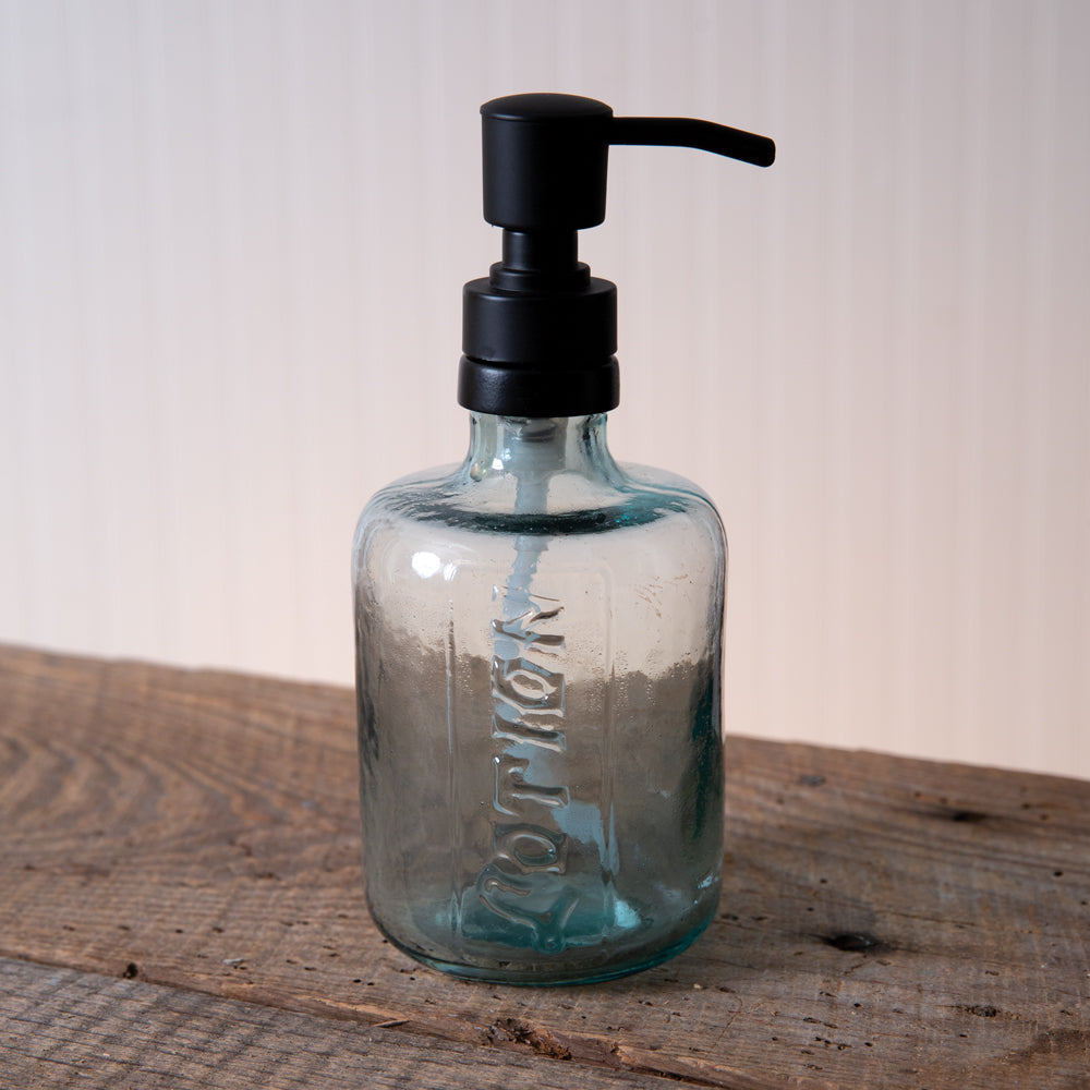 Glass Lotion Dispenser - Bombay Mercantile