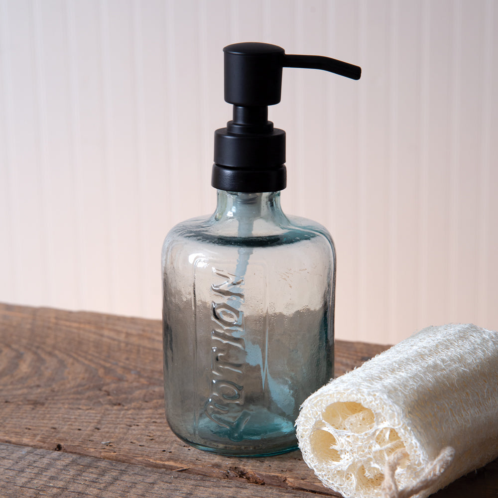 Glass Lotion Dispenser - Bombay Mercantile