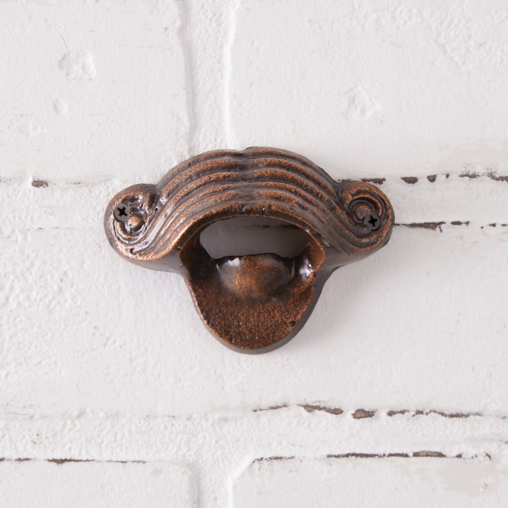 Mustache Wall Mounted Bottle Opener - Box of 2 - Bombay Mercantile