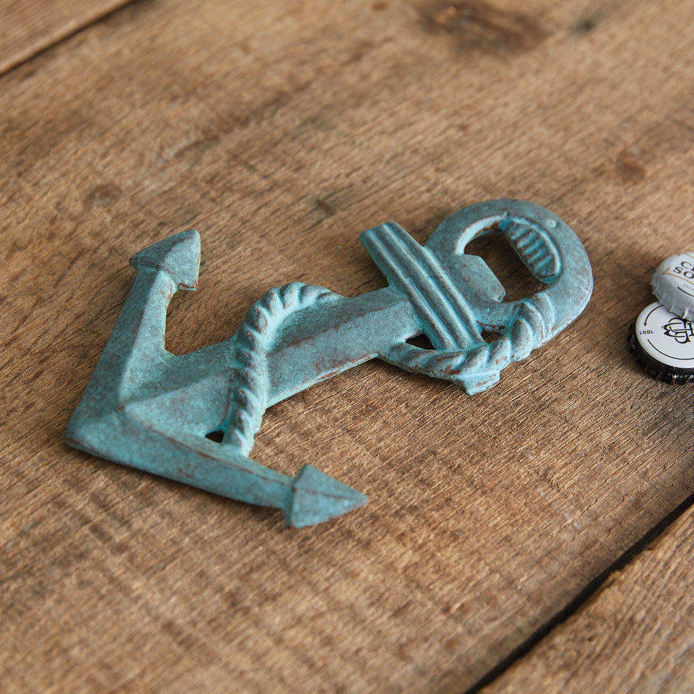 Verdigris Anchor Bottle Opener - Box of 2 - Bombay Mercantile