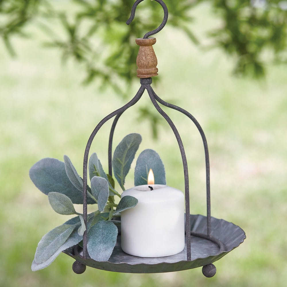Hanging Farmhouse Candle Pan - Bombay Mercantile