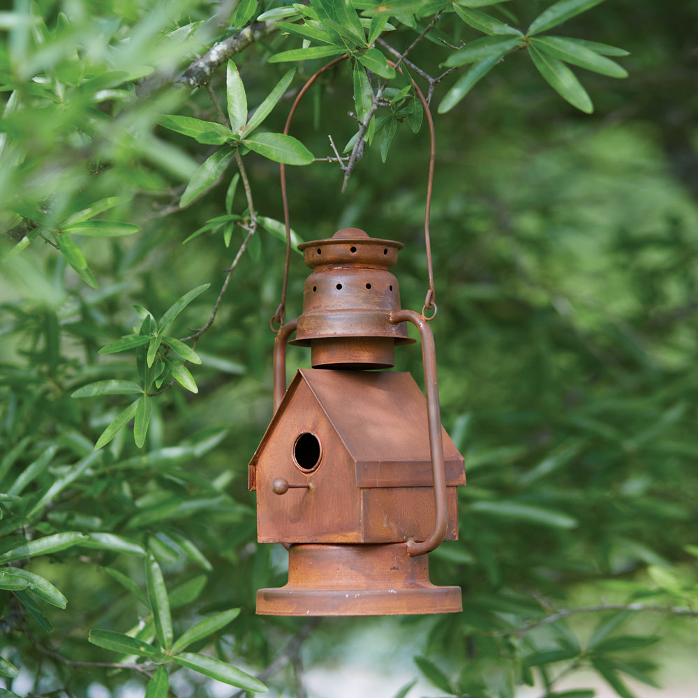 Vintage-Inspired Lantern Birdhouse - Bombay Mercantile