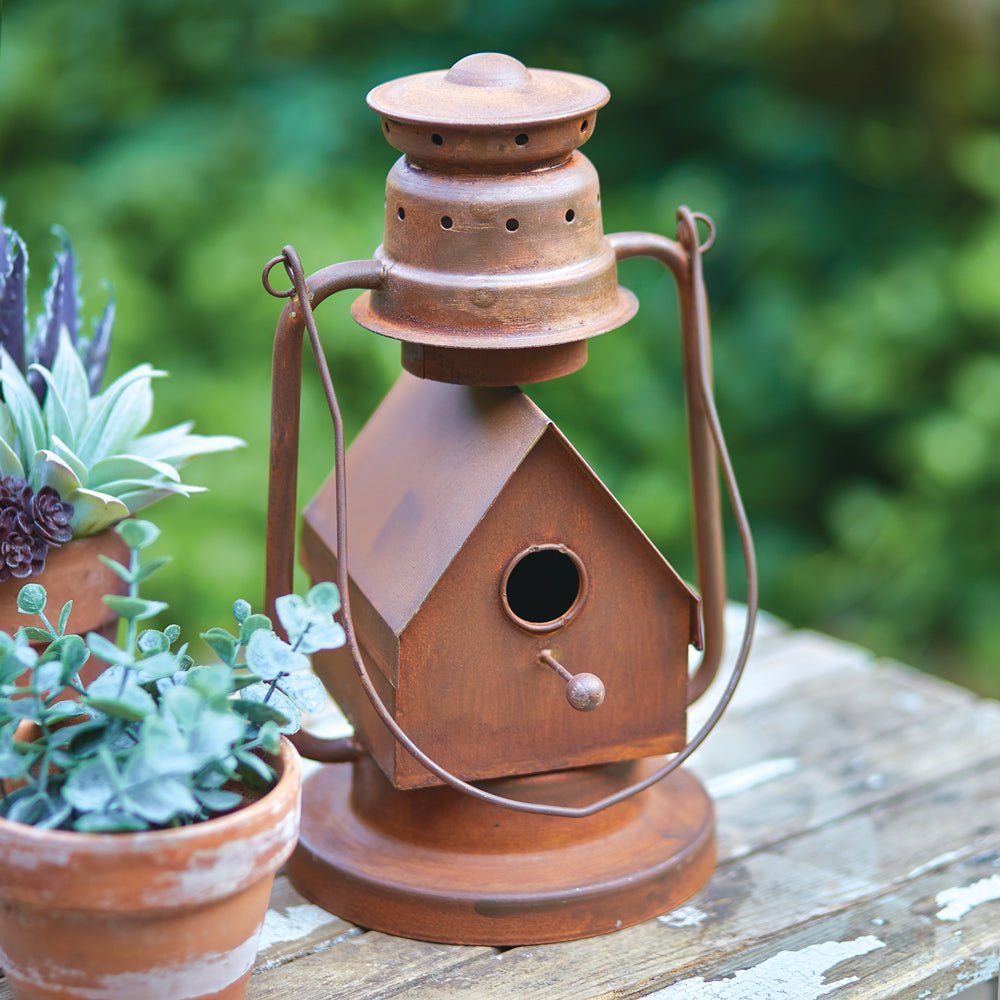 Vintage-Inspired Lantern Birdhouse - Bombay Mercantile