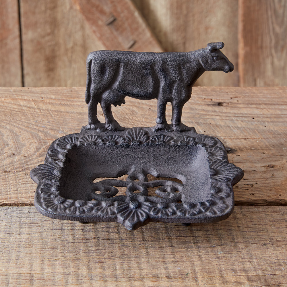 Cast Iron Cow Soap Dish - Bombay Mercantile
