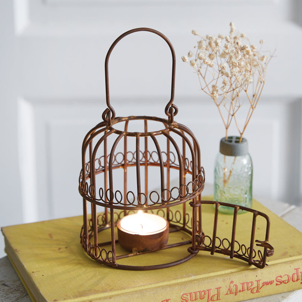 Birdcage Tea Light Holder - Box of 2 - Bombay Mercantile
