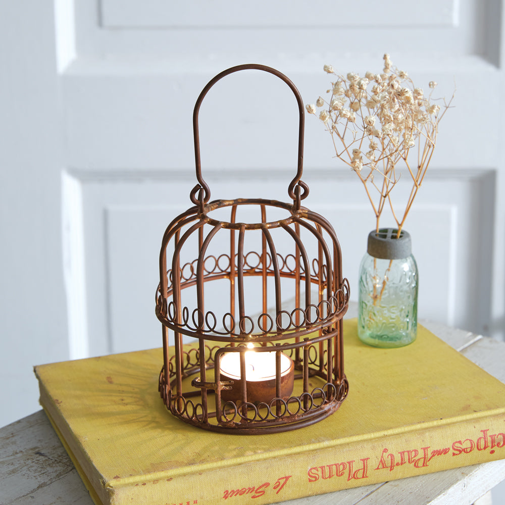 Birdcage Tea Light Holder - Box of 2 - Bombay Mercantile