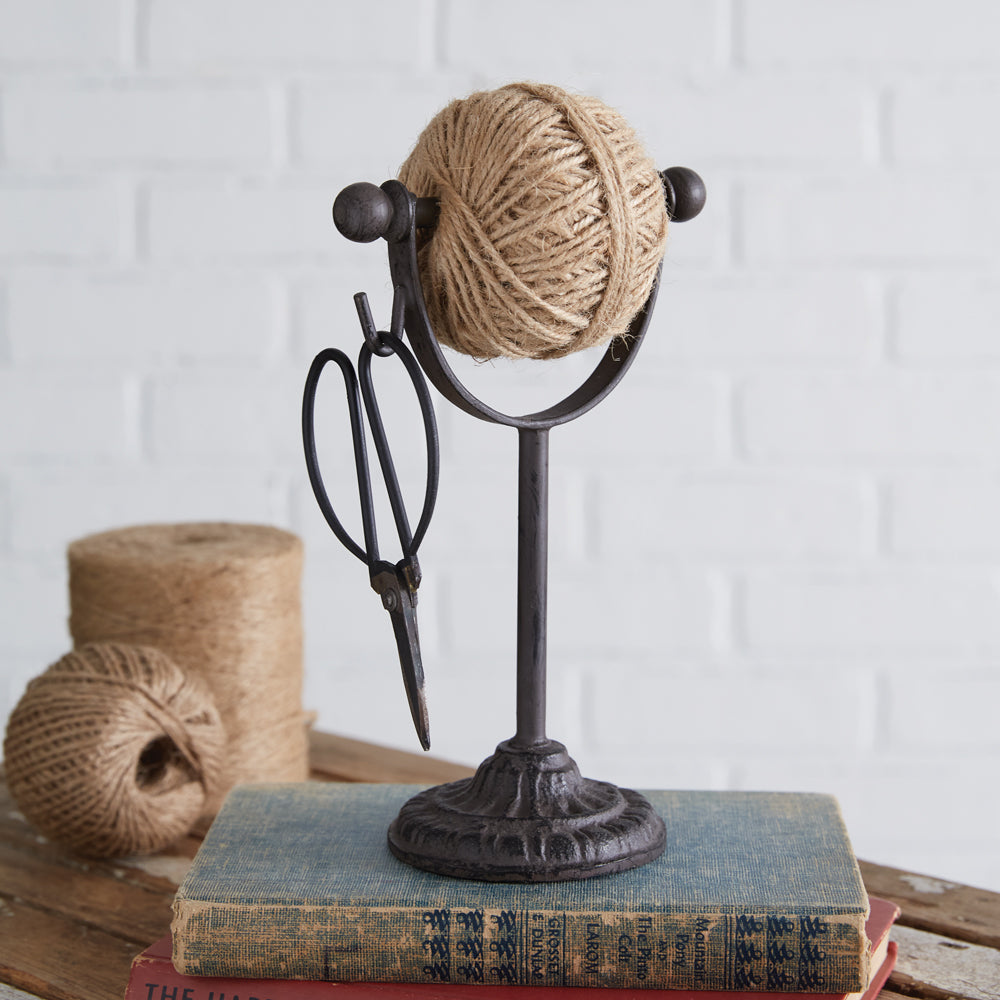 Freestanding Twine Holder with Scissors - Bombay Mercantile