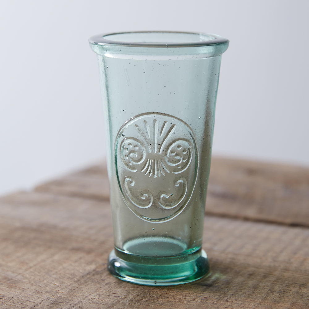 Fleur De Lis Glassware with Caddy - Bombay Mercantile
