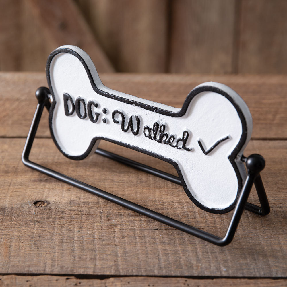 Dog Walk Rotating Tabletop Sign - Bombay Mercantile