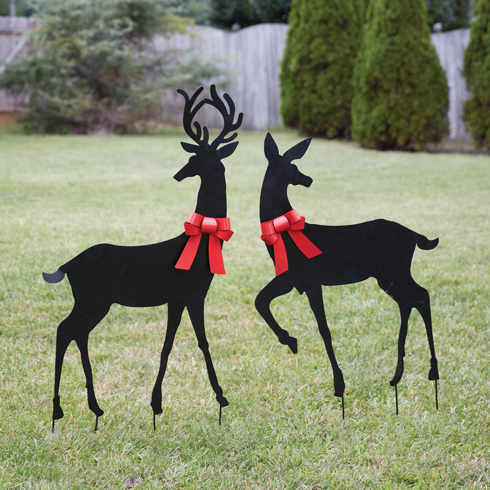 Holiday Doe Garden Stake - Bombay Mercantile