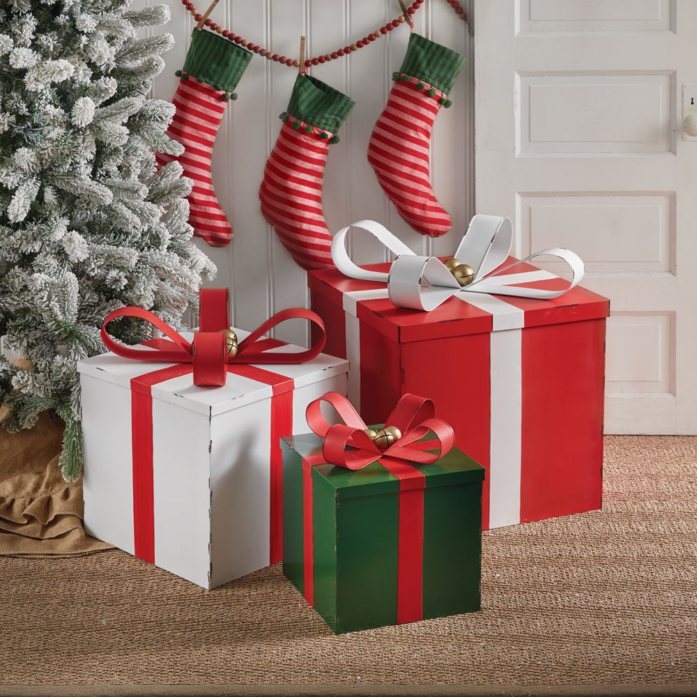 Set of Three Oversized Gift Boxes - Bombay Mercantile