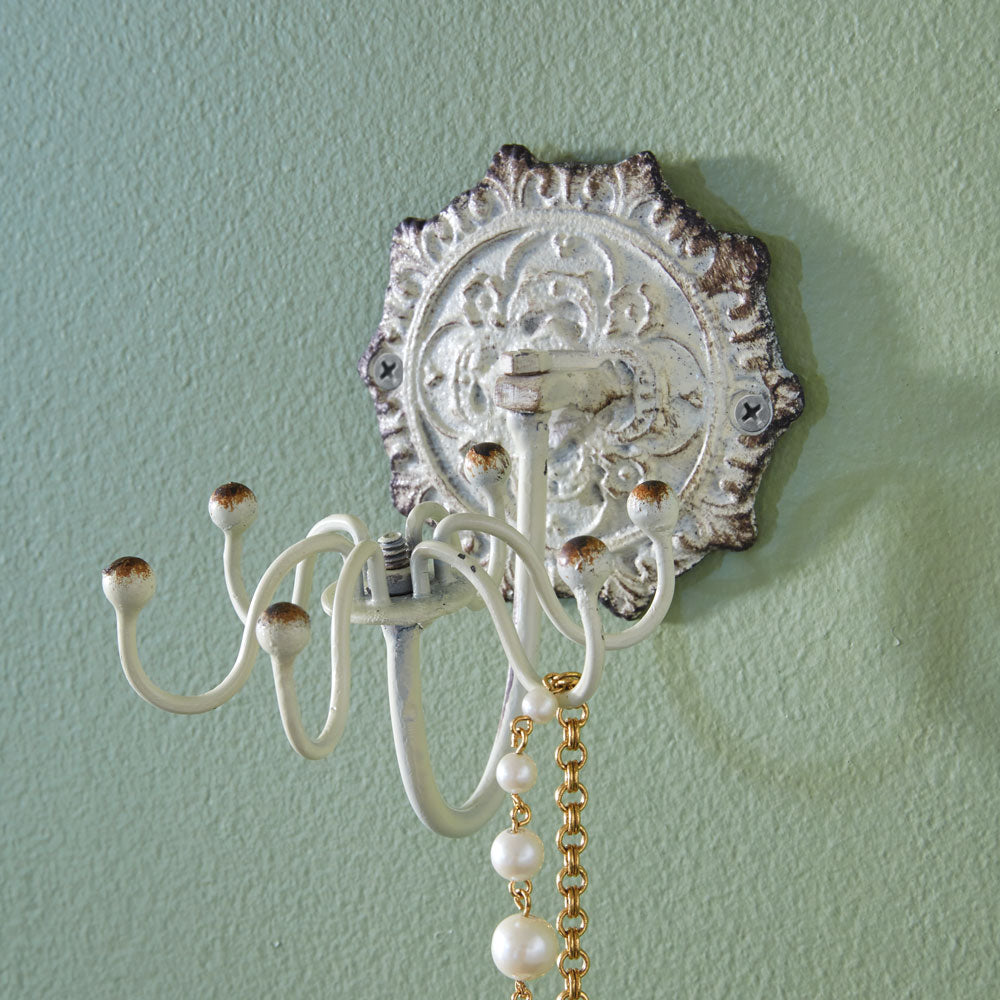 French Cottage Spinning Wall Hook - Box of 2 - Bombay Mercantile