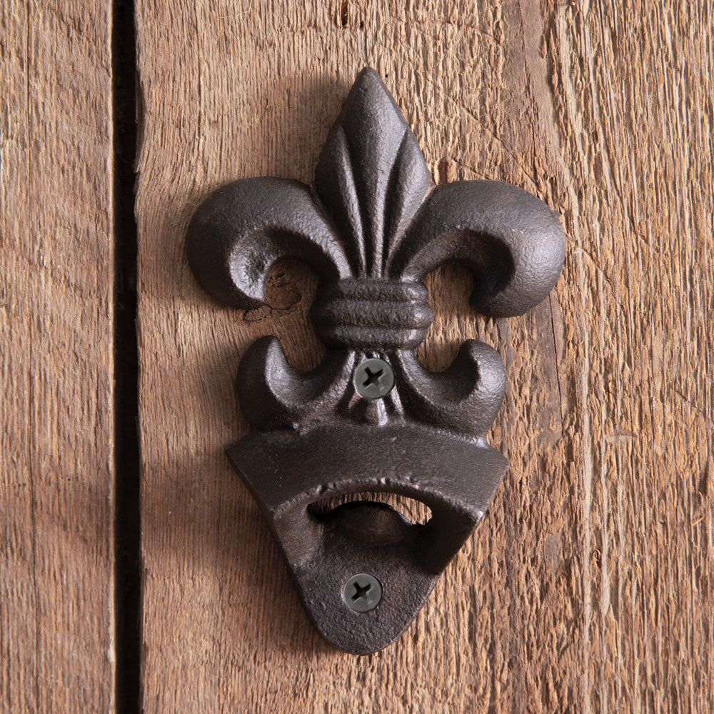 Fleur De Lis Wall Mounted Bottle Opener - Box of 2 - Bombay Mercantile