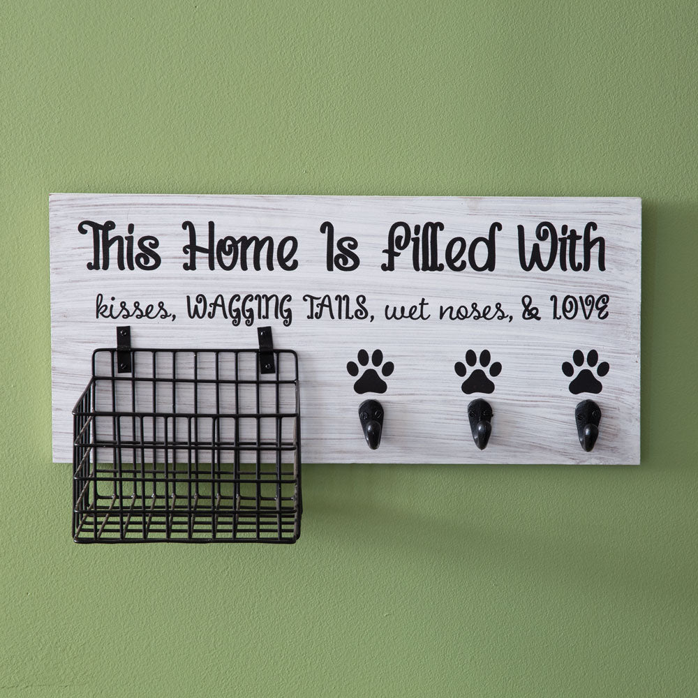 Dog Leash Organizer with Hooks - Bombay Mercantile